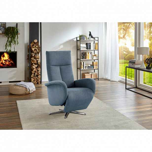 Sit & More RELAXAČNÍ KŘESLO, textil, světle modrá