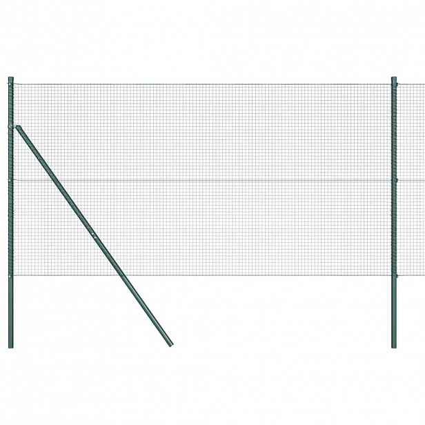vidaXL Zemní upevnění svařované drátěné ploty 10 x 1,2 m Zelená