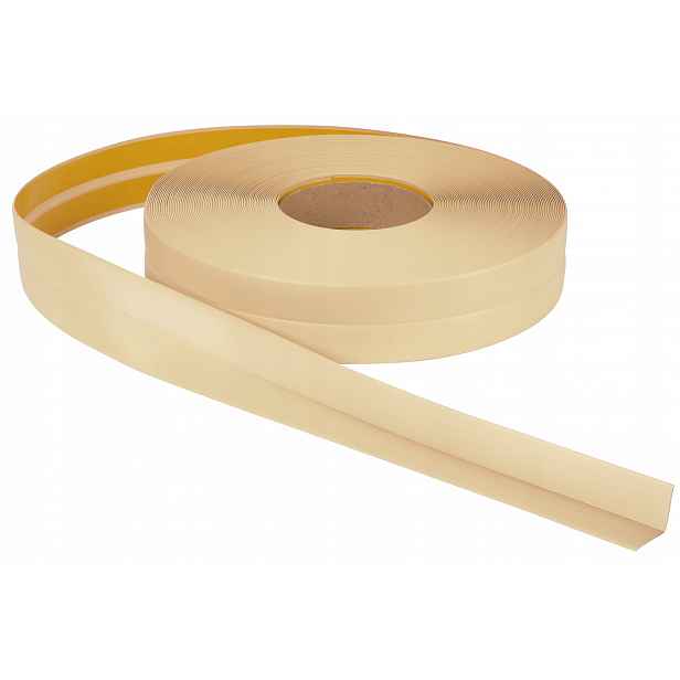 Dokončovací Lišta Elastická Pvc 18x18 25 m Krémový Úhloměr