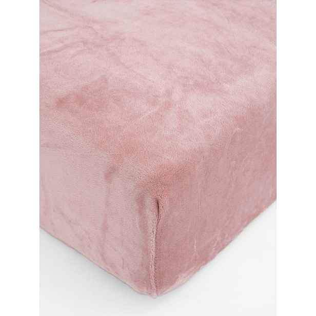 MKLuzkoviny.cz Prostěradlo mikroplyš Deluxe do postýlky 70 x 140 cm - pudrová