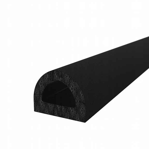 Těsnění do okenních dveří Samolepicí 21x15 Černá Profil D 10 m