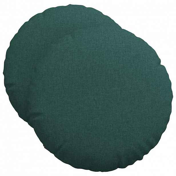 vidaXL Polštáře na sedadla 2 ks Textil Tmavě zelená Ø50 x 19 cm