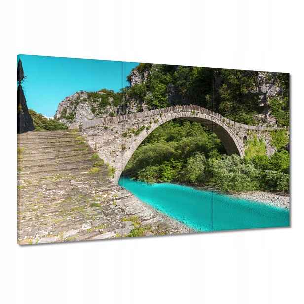 Obrazy 120x80 Tyrkysová říčka Most