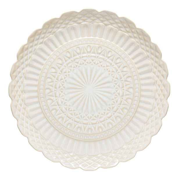 Bílý servírovací talíř z kameniny ø 39 cm Cristal – Costa Nova