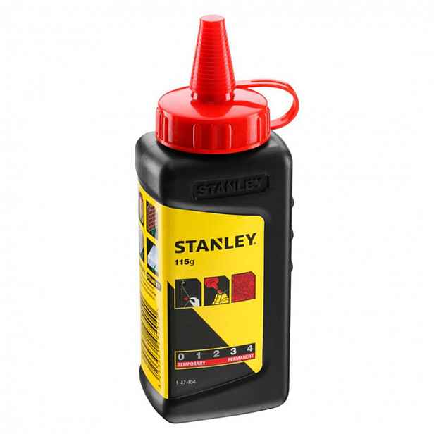 Stanley - Prášková křída, 115 g, červená 1-47-404