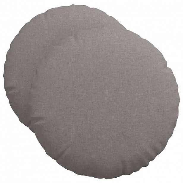 vidaXL Polštáře na sedadla 2 ks Textil Taupe Ø50 x 19 cm