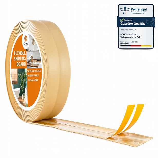 Dokončovací lišta samolepicí krémová Pvc 25x25 mm 25 m