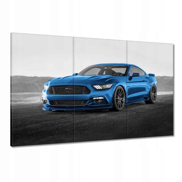 Obrazy 120x80 Modrý Ford Mustang