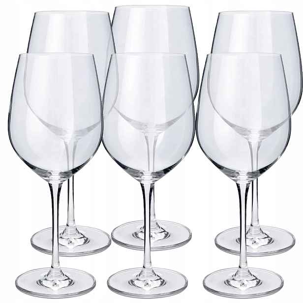 Sada 6 sklenic na červené víno 600 ml Luno Ćmielów