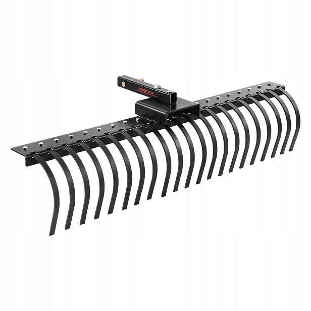 Vertikutátor na trávy 152 cm, 21 ocelových zubů pro traktor, zahradní trávník