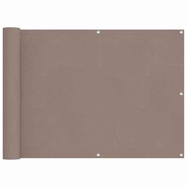 vidaXL Balkonová clona 75 x 200 cm PU potažený oxford alu Obdélníkový