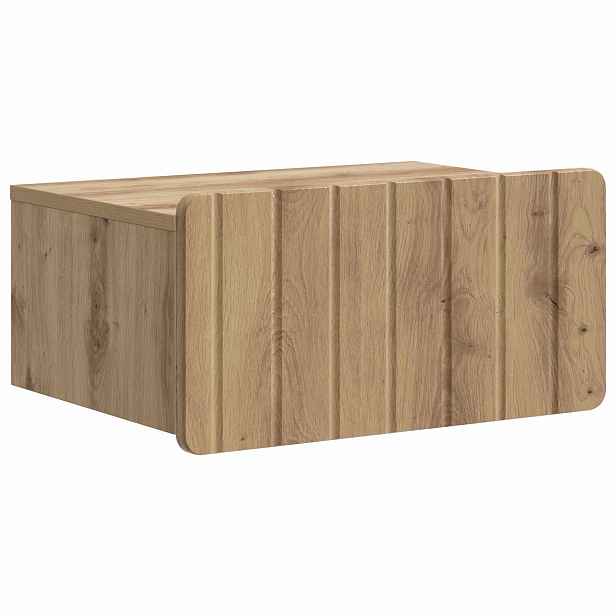 vidaXL Nástěnný noční stolek Dub artisan 49 x 34,5 x 24 cm