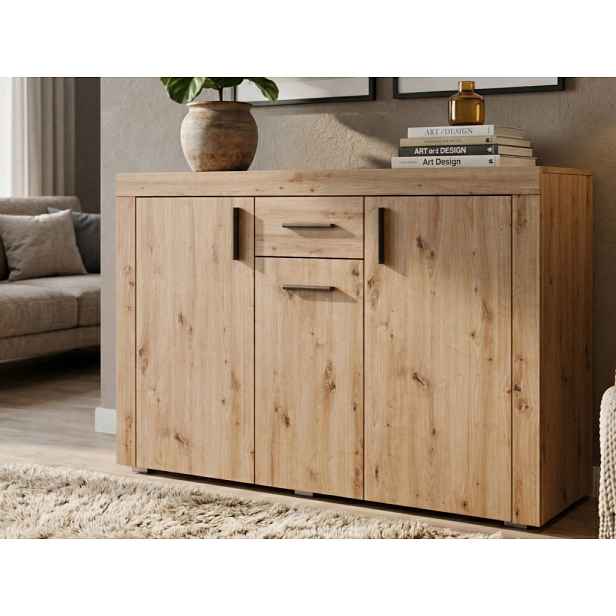 Komoda Pico, 130 cm, dub artisan