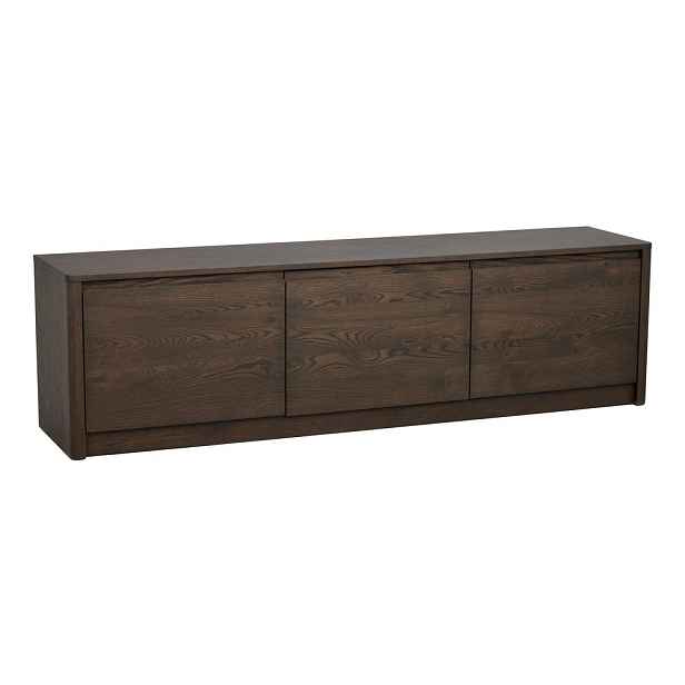 Komoda v dekoru dubu v tmavě přírodní barvě 180x50x40 cm Melstone – Rowico