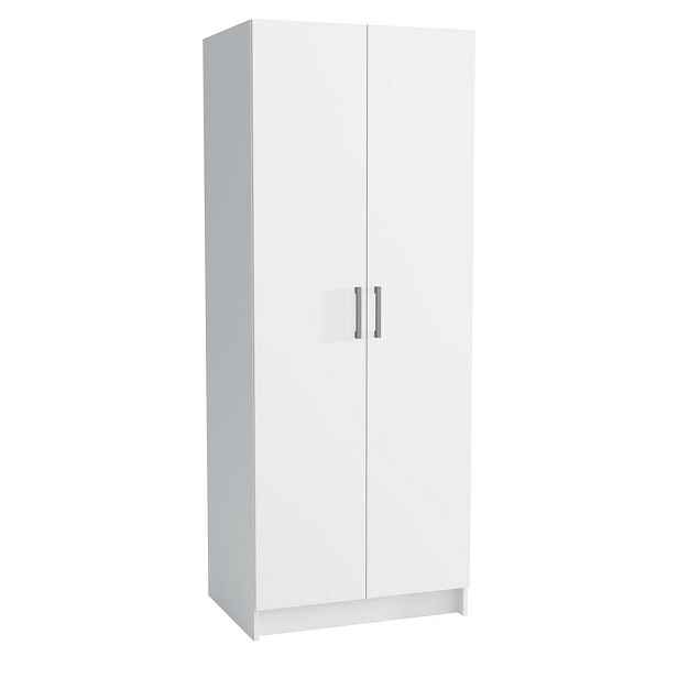MASSENO ŠATNÍ SKŘÍŇ S OTOČNÝMI DVEŘMI ZEFIRO, 75/192,5/54 cm 2dveřová, bílá