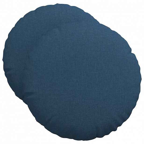 vidaXL Polštáře na sedadla 2 ks Textil Modrá Ø50 x 19 cm