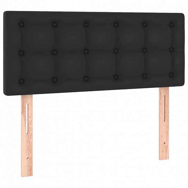vidaXL Čelo postele černé 80 x 5 x 78/88 cm umělá kůže