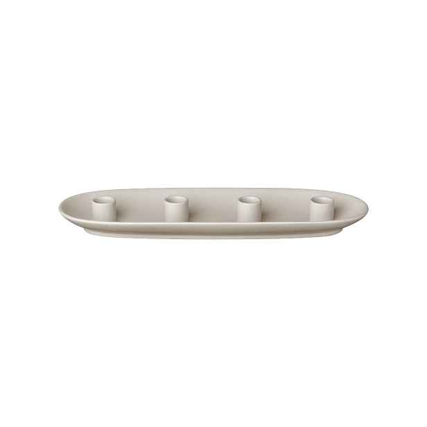 Kameninový svícen délka 40 cm Blomus VELA - krémový