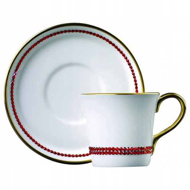 Šálek na espresso s krystaly Swarovski (Hiacinth)