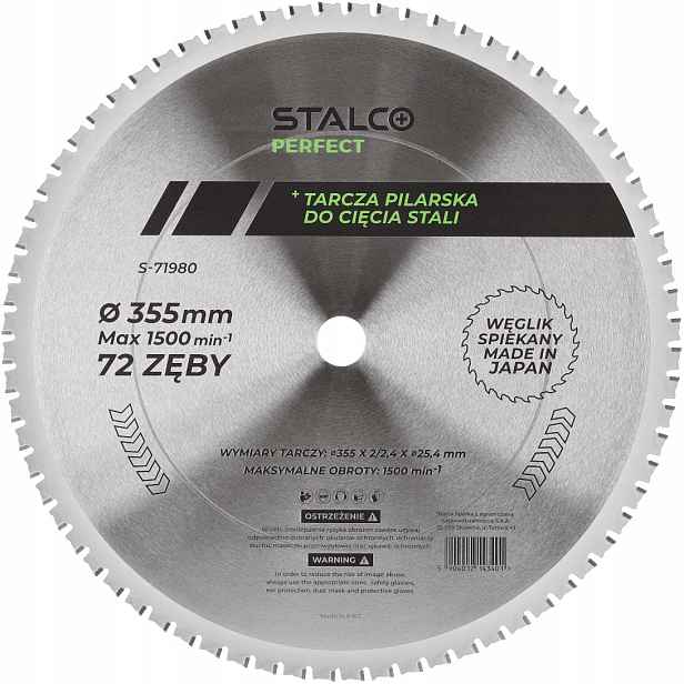Stalco Vidiový Kotouč Pro Řezání Oceli Tct S-71980