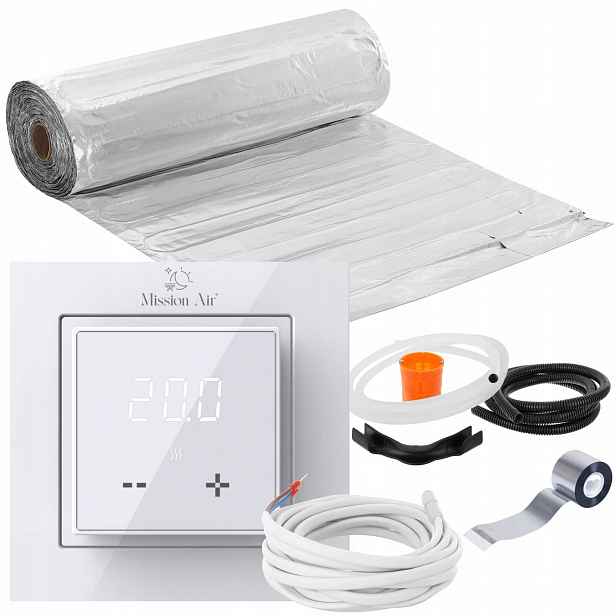 Set Vyhřívací Podložka topná Mission Air pod panely MAL-160W/m² 7m² LCD