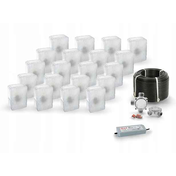 20 x Led nájezdové svítidlo 12V IP68 Bz 14x10 cm