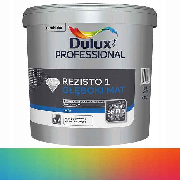 Barva barva na stěny Professional Dulux Rezisto 1 Mat 4,44L Ral Ncs