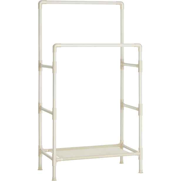 SONGMICS Dvojitý šatní věšák Lucaro 157 cm bílý