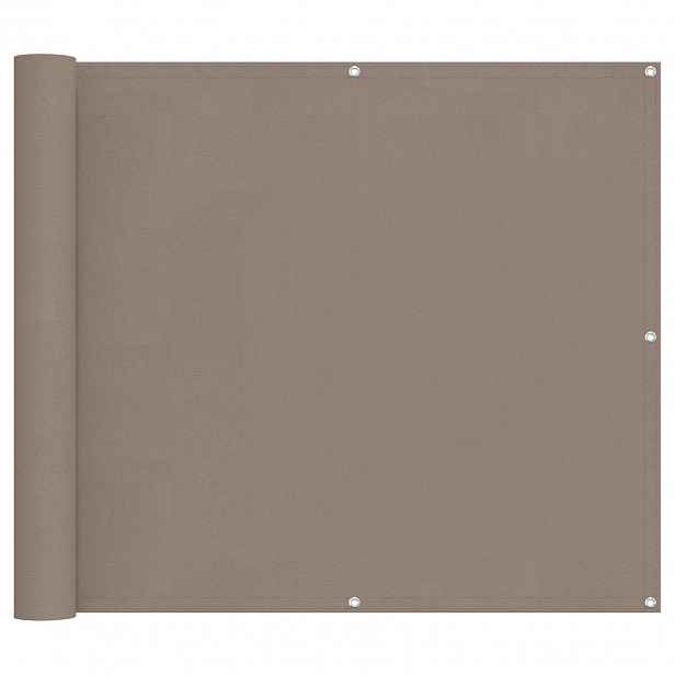 vidaXL Balkonová clona 100 x 300 cm Oxford látka Obdélníkový Taupe
