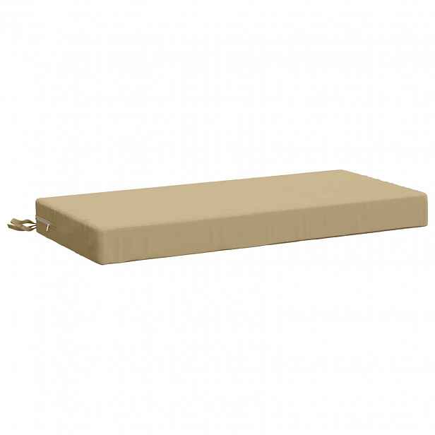 vidaXL Polštář na lavici SOEST 100% polyester Béžová 80 x 40 x 8 cm