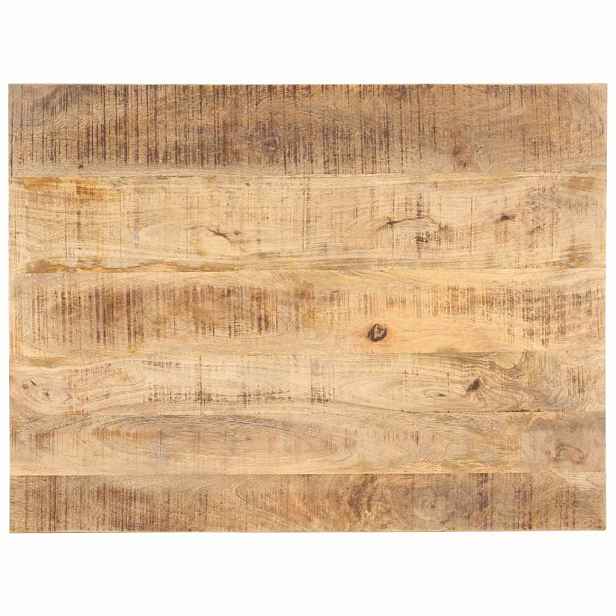 vidaXL Stolní deska masivní mangovníkové dřevo 25–27 mm 90 x 70 cm