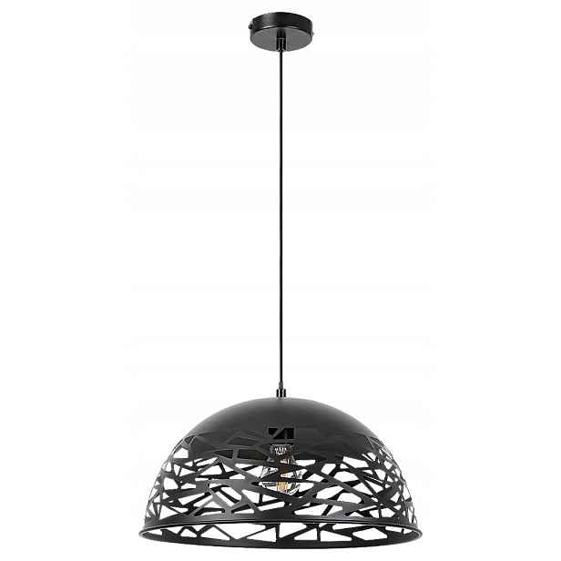 Závěsná lampa E27 1x60W černá matná 40 cm Norena Rabalux