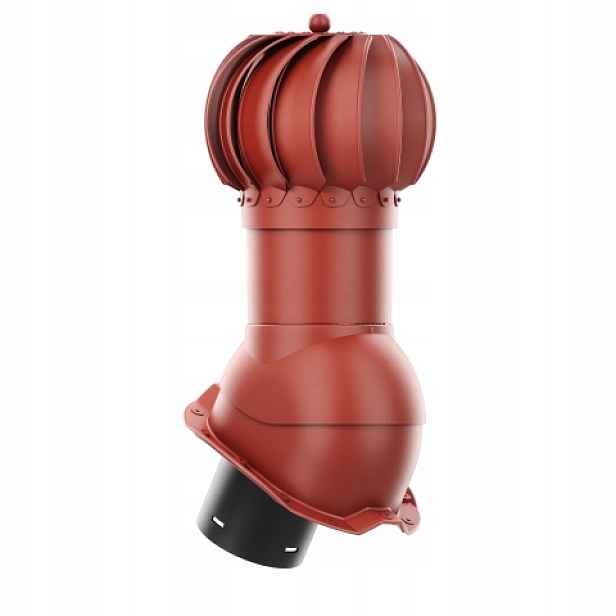 Rotační krb Rotoline profil T18 fi 150 mm, kulatý, červený