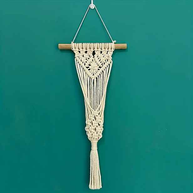 TEMU Květinový koš, Úložný koš, Nástěnná dekorace, Ruční práce, Handmade, Závěsný, Tapiserie, Přívěsek, Ozdoby