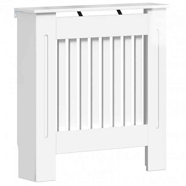 vidaXL Kryt radiátoru Bílá s vysokým leskem 78 x 19 x 81,5 cm