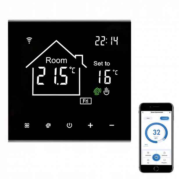 Regulátor vytápění Podlahový termostat WiFi 16A