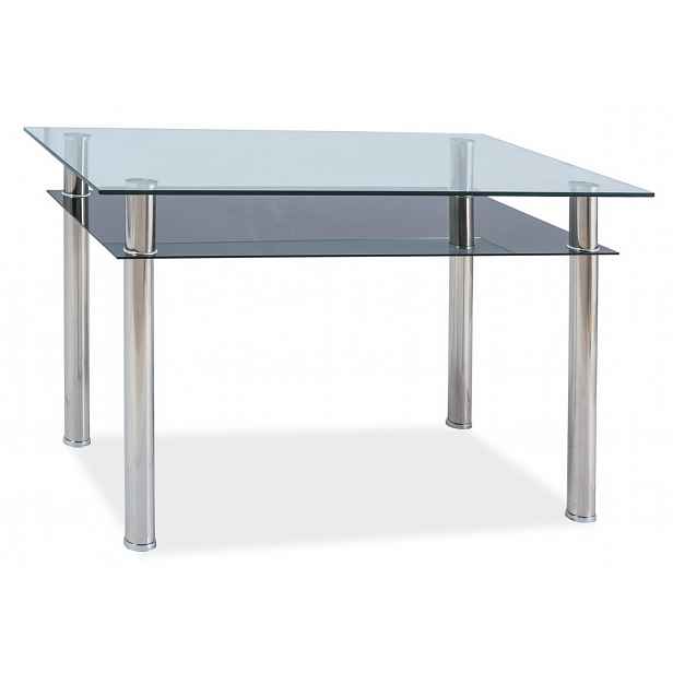 Jídelní stůl MADRAS 90x60, sklo/chrom