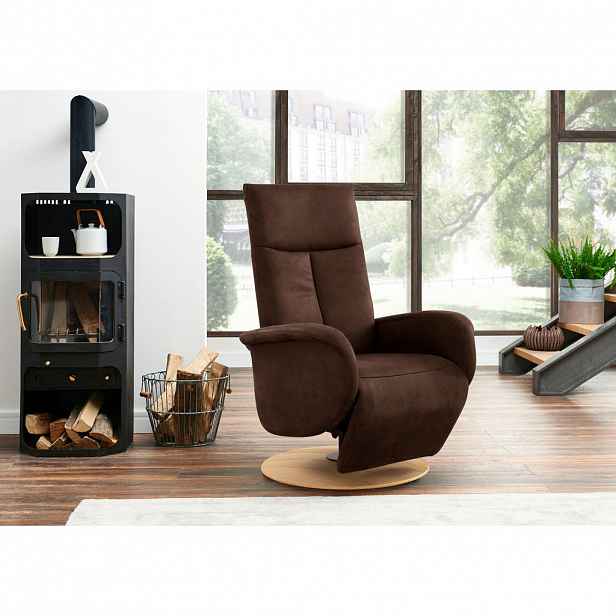 Sit & More RELAXAČNÍ KŘESLO, textil, mokka