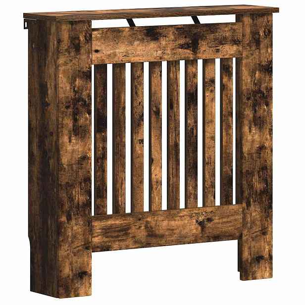 vidaXL Kryt radiátoru Kouřový dub 78 x 19 x 81,5 cm Kompozitní dřevo