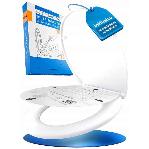 Wc sedátko Lobenswerk s pomalým sklápěním, antibakteriální, Quick Release