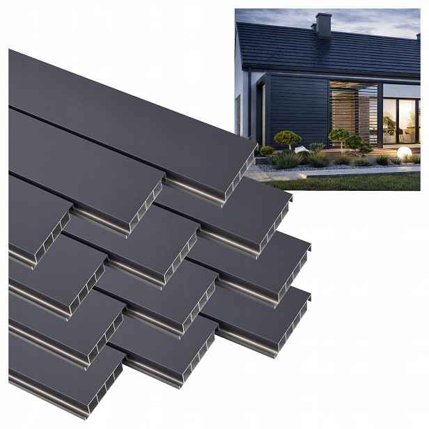 12 Pohyblivé Desky Na Žaluzie Shutters Panel Altán Pergola Antracit 120 CM
