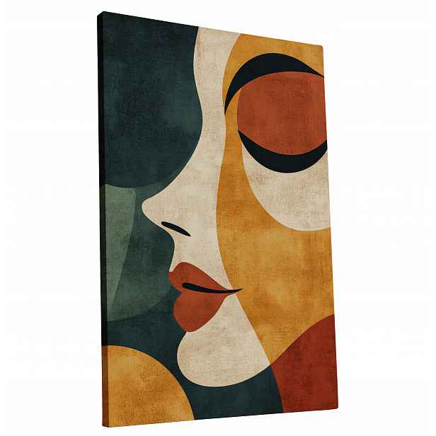 Obraz na plátně Retro Žena ve stylu 70. let do bytu, pokoje, obýváku 60x90