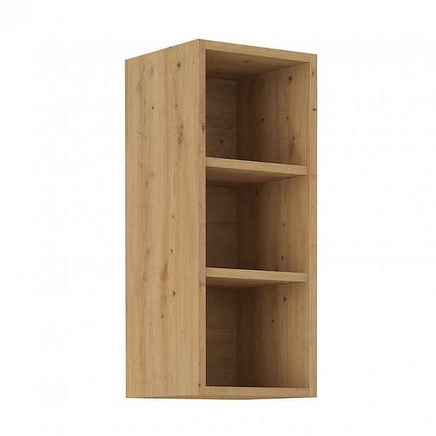 Horní otevřená skříňka MALILA - šířka 30 cm, dub artisan