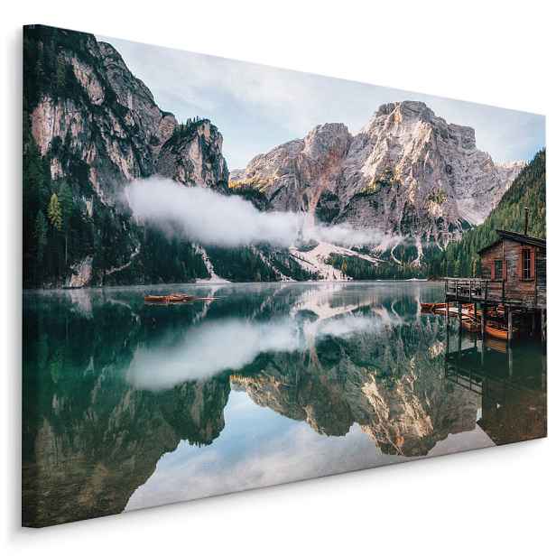 Plátno Divoké Jezero Braies, Itálie Varianta: 30x20