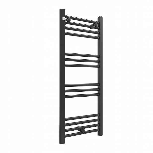 Koupelnový Radiátor Černý 40/100 cm Žebříkový Radiátor Moderní Puerto