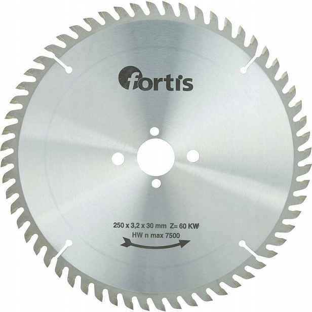 Pilový kotouč Hw Hw 250x3,2 x30 mm 60 zęb.KW Fortis