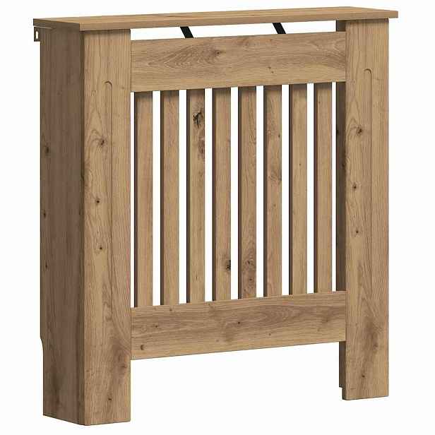 vidaXL Kryt radiátoru Dub artisan 78 x 19 x 81,5 cm Kompozitní dřevo