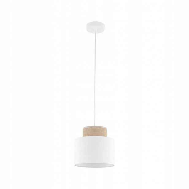 Závěsná lampa E27 15W Bílá Moderní nastavitelná Juta Duo 20 cm Tk Lighting