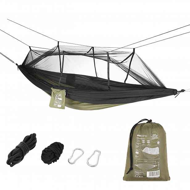 Expediční houpací síť s moskytiérou 270 x 140 cm nylon 210 t Enero Camp
