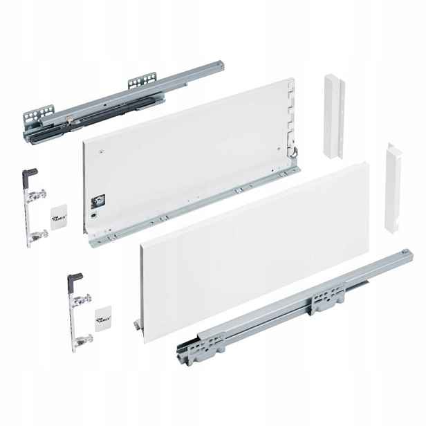 Šuplík Elite Box Bílá vysoká L-400 H-199 s tlumením dovírání 3D výsuv 40 kg